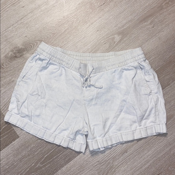 Old Navy Pants - Old Navy Cream Linen Shorts